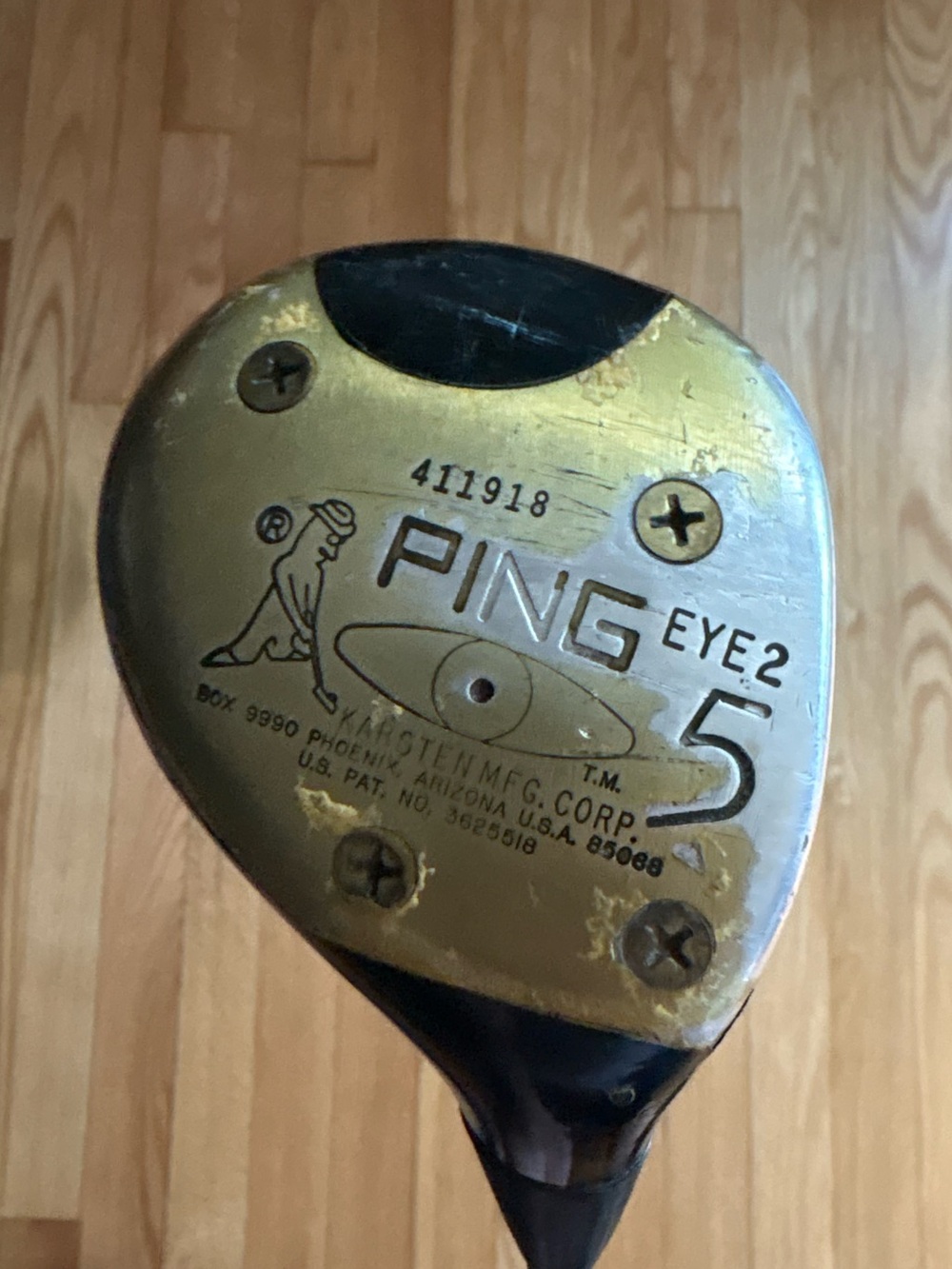 Vintage Ping Eye 2 Wood Set 1, 3, 5 Woods Stiff Flex Steel Shaft Right Hand RH - Picture 8 of 13